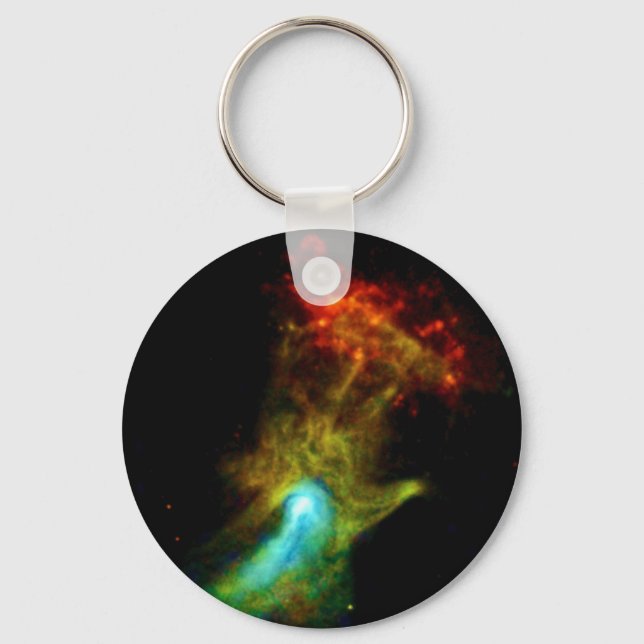 Llavero Pulsar B1509 - Mano de Dios X-Ray Nebula NASA Foto (Anverso)