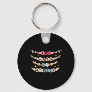 Llavero Pulsera Feliz 100 Días De Escuela Maestro Estudian