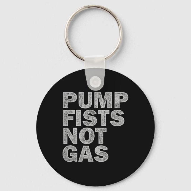 Llavero Pump Fists Not Gas Funny New Jersey Beach Souvenir (Anverso)