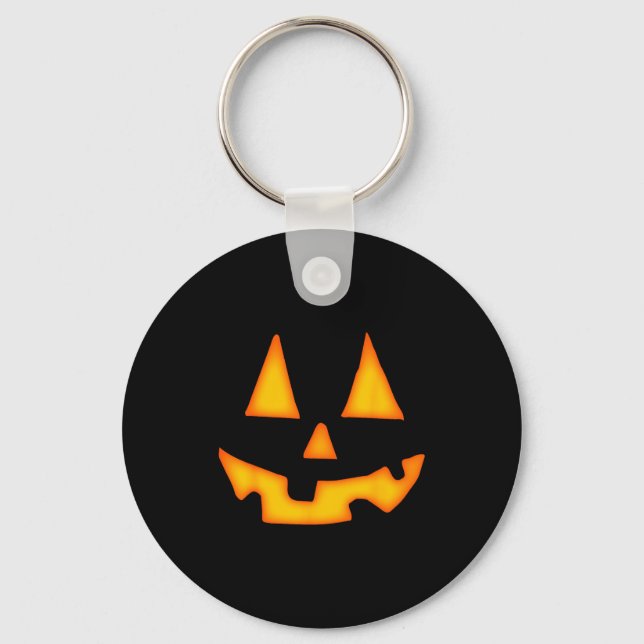 Llavero Pumpkin Halloween For Men Women Jack O Lantern Fac (Anverso)