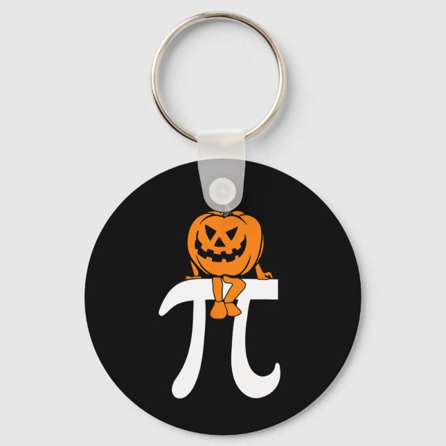 Llavero Pumpkin Pie Math Funny Halloween Acción de Gracias (Anverso)