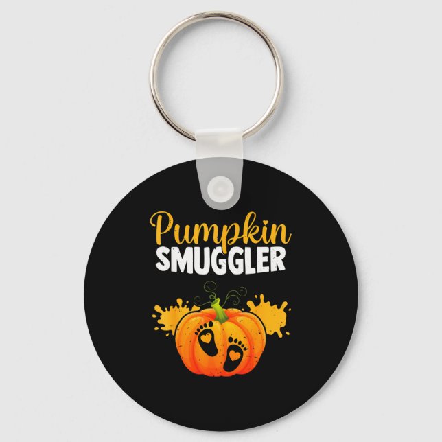 Llavero Pumpkin Smuggler Funny Expecting Parents Pregnancy (Anverso)