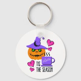 Llavero Pumpkin Spice Halloween Keychain - Double-Sided