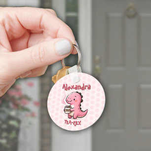 Llavero Pun animal de dinosaurio personalizado dulce para