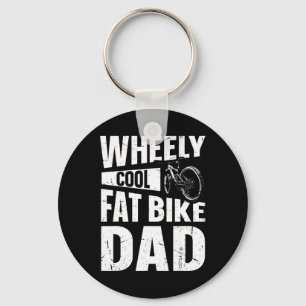 Llavero Pun del papá de la bicicleta gorda muy genial para