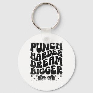 Llavero Punch Harder Dream Más Grande Boxer Deportes Gy