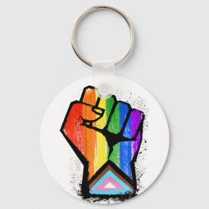 Llavero Puño del Orgullo del Progreso