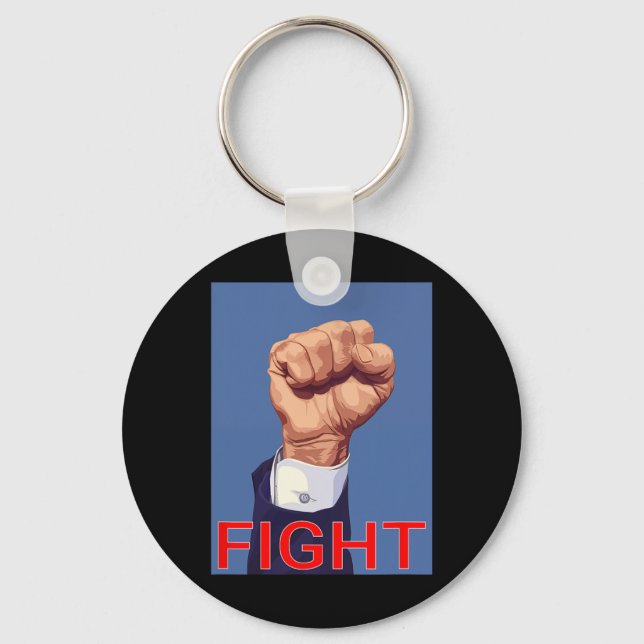 Llavero Puño. Lucha contra la lucha (Anverso)