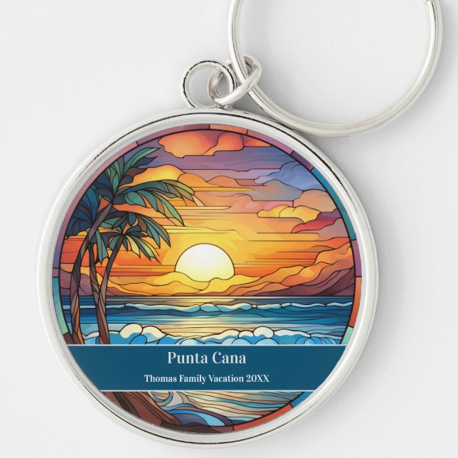 Llavero Punta Cana Beach Vacation (Frente)
