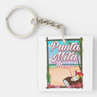 Llavero Punta Mita, cartel de viaje a la playa en México