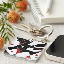 Puntee el anillo de la llave acrílica de las bolas