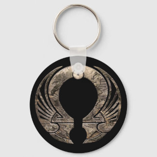 Llavero Punto Omega - Keychain redonda de logotipo