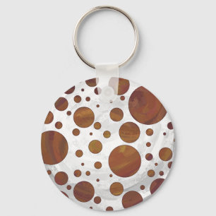 Llavero Punto Polka de chocolate con remolque de chocolate