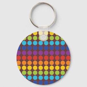 Llavero puntos de arco iris