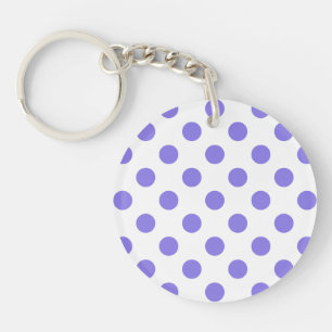 Llavero Puntos de polka periwinkle