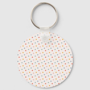Llavero Puntos diminutos de colores confeti Boho Pastel 