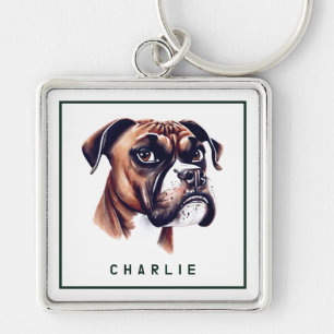 Llavero Pup Dapper Boxer Personalizado