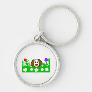 Llavero Pup N Play Premium Round Keychain