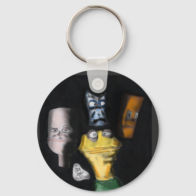 Llavero Puppets in the dark ( Erica Crooks puppet art ) (Anverso)