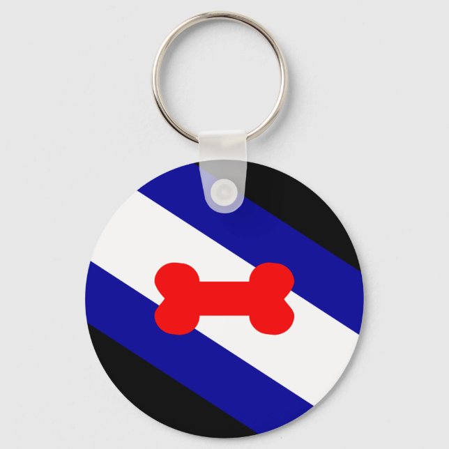 Llavero Puppy Play Pride Flag  (Anverso)