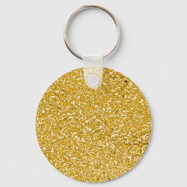Llavero PURE GOLD Splatt Pattern + tu texto (Anverso)