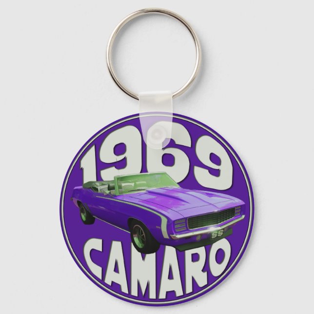 Llavero Purple 1969 Camaro Super Sport completo (Anverso)