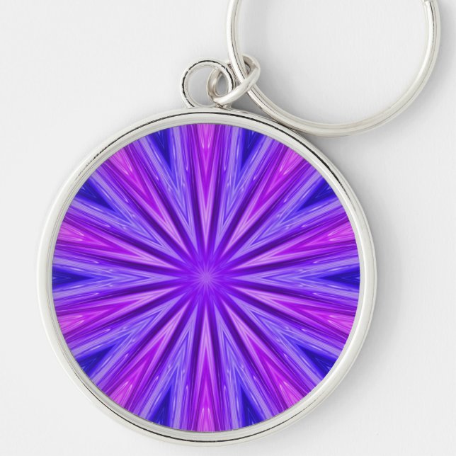 Llavero Purple/Blue Kaleidoscope Keychain (Frente)