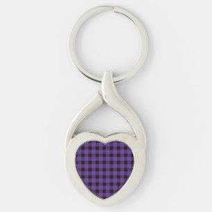 Llavero Purple Buffalo Country Lumberjack Plaid
