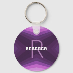 Llavero Purple de cadena de claves personalizable - HAMbyW