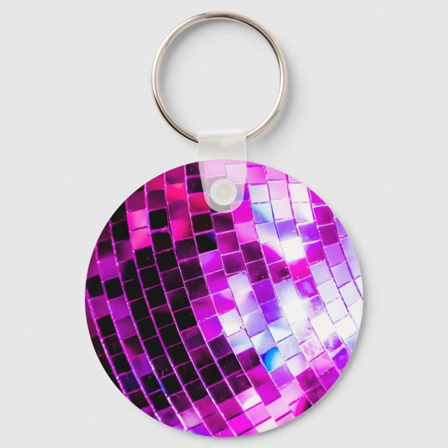 Llavero Purple Disco Ball (Anverso)