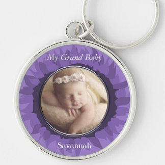 Llavero Purple Gerber Daisy Baby Photo