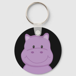 Llavero Purple Hippo Keychain