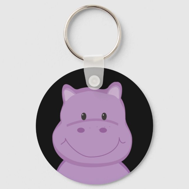 Llavero Purple Hippo Keychain (Anverso)