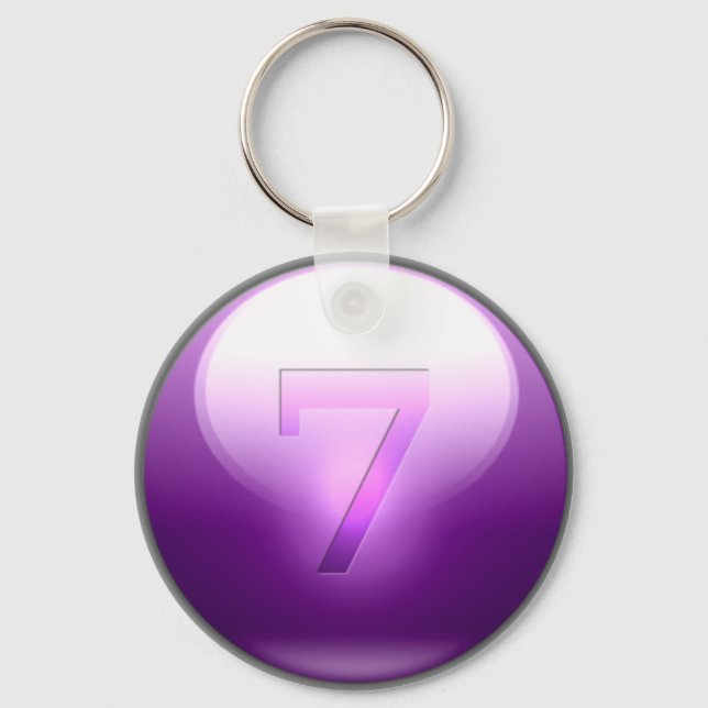 Llavero Purple Lucky 7 (Anverso)