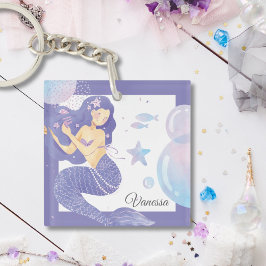 Llavero Purple Mermaid Fiesta Adventure Keychain