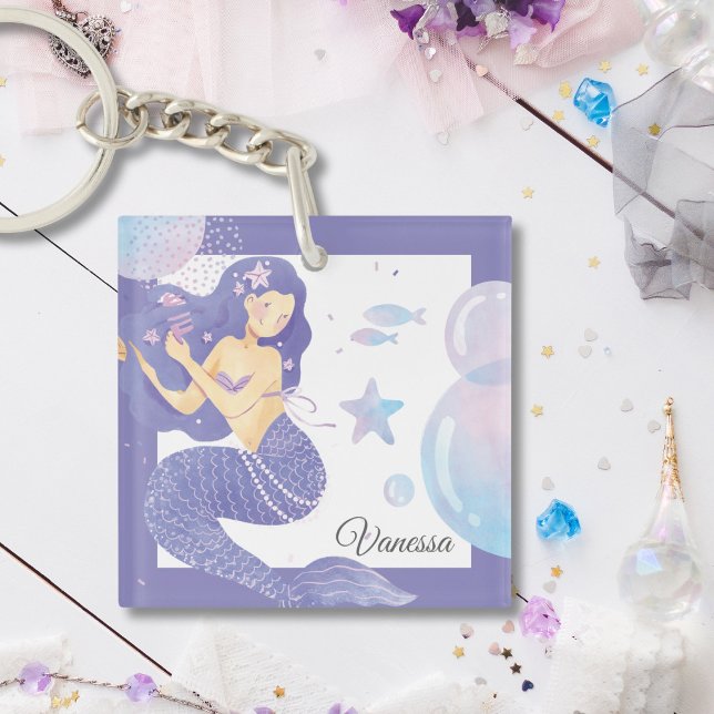 Llavero Purple Mermaid Fiesta Adventure Keychain (Subido por el creador)