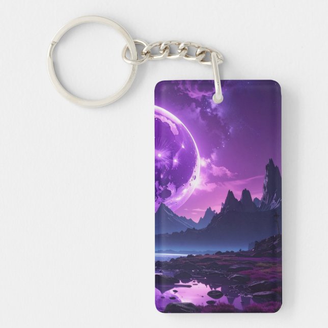 Llavero Purple Moon Vista Keychain (Frente)