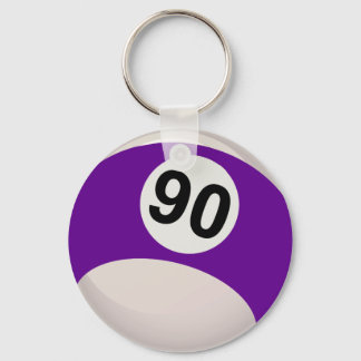 Llavero Purple Number 90 Billiards Ball