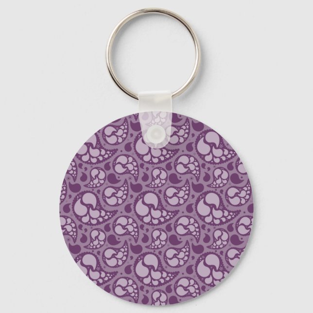 Llavero Purple Paisley (Anverso)