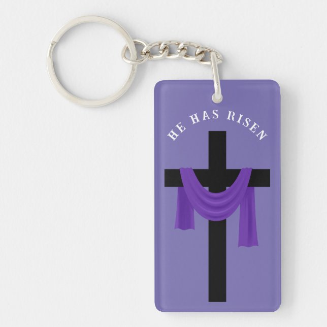 Llavero Purple Sash en Cross Keychain (Frente)