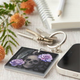 LLAVERO PURPLE SKULL