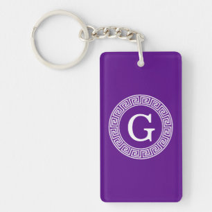 Llavero Purple Whats Crónica Griega Marco De Rand Monogram
