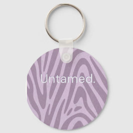 Llavero Purple zebra print bag