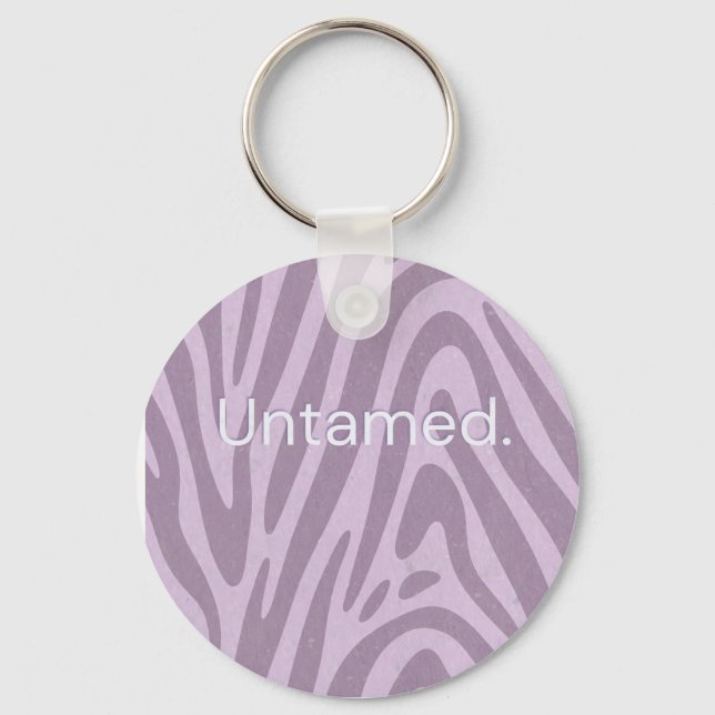 Llavero Purple zebra print bag (Anverso)
