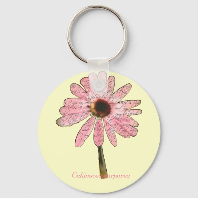 Llavero purpleconefloweramed3 (Anverso)
