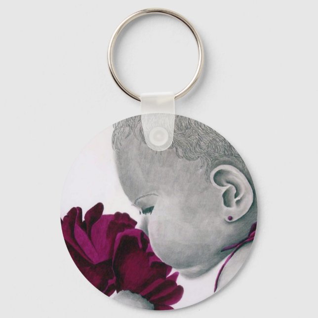 Llavero PurpleGirl1_flower (Anverso)