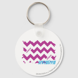 Llavero Púrpura 3 del zigzag