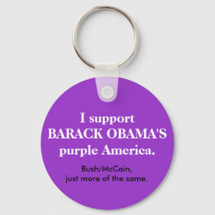 Llavero púrpura de América de Barack Obama