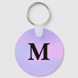 Llavero Púrpura degradado unicornio Nombre personalizado c