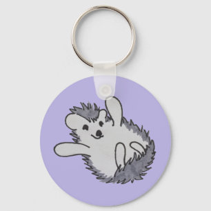 Llavero Púrpura Feliz Hedgehog
